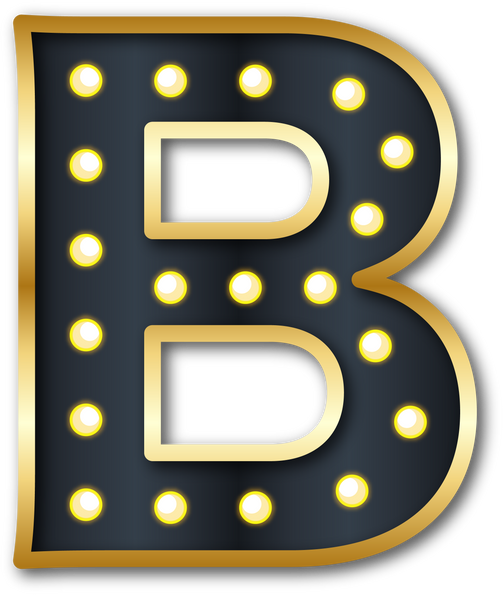 Light Bulb Letter B